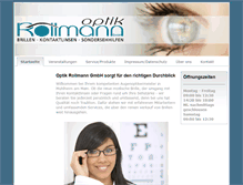 Tablet Screenshot of optik-rollmann.com